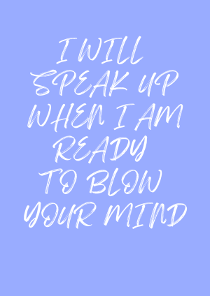 SPEAK UP